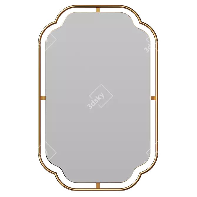 Craiova Arched Wall Mirror 3D model image 3