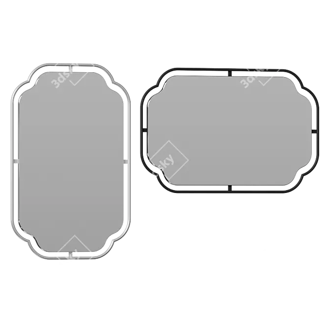 Craiova Arched Wall Mirror 3D model image 4