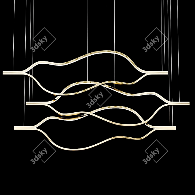 Elegant Trudy Designer Lamp 3D model image 1