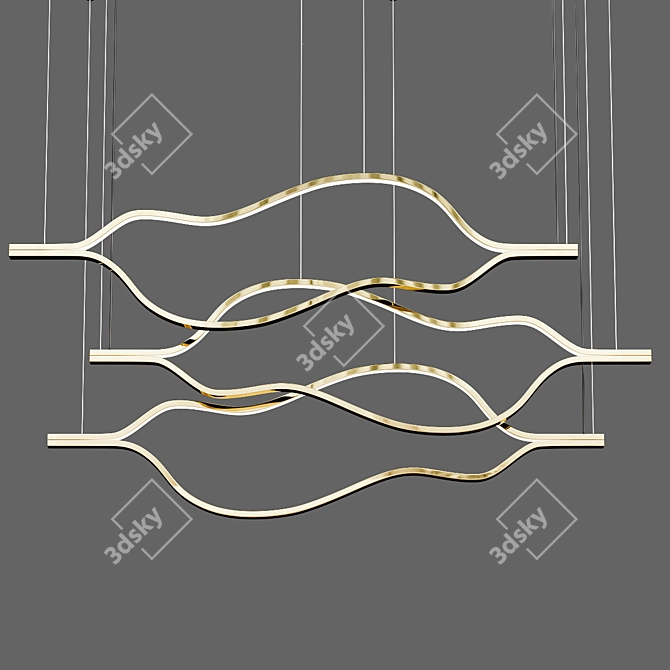 Elegant Trudy Designer Lamp 3D model image 2