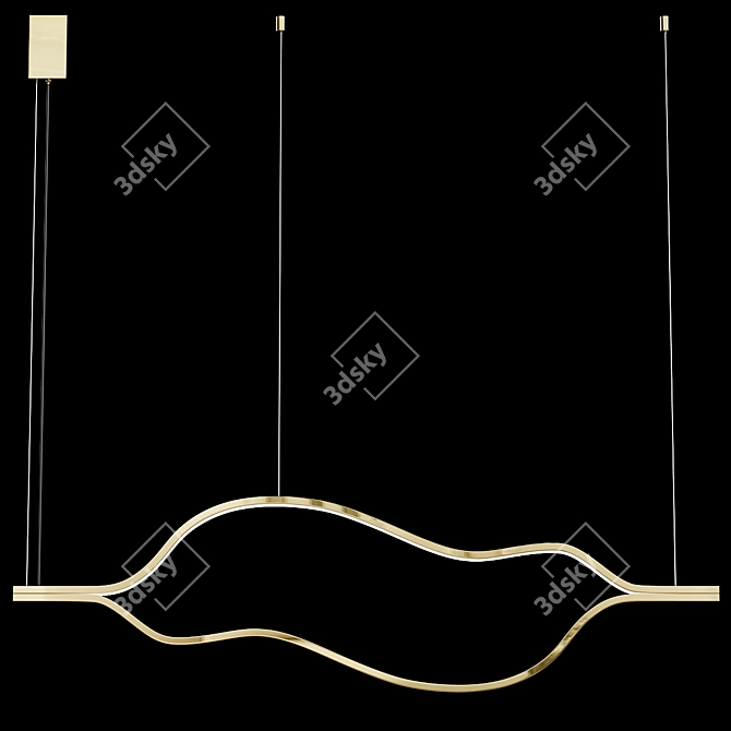 Elegant Trudy Designer Lamp 3D model image 4