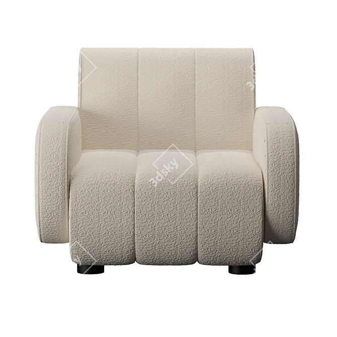 Luxury Brigitte Armchair: Designed by Jonathan Adler 3D model image 3