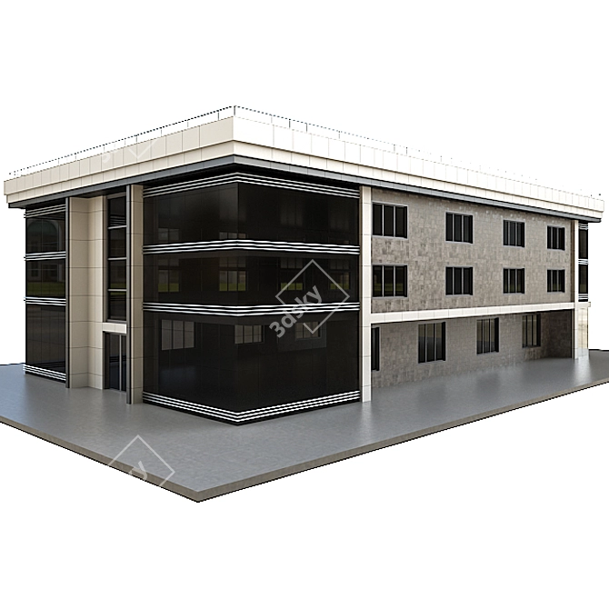 Low Poly House Building Kit 3D model image 2