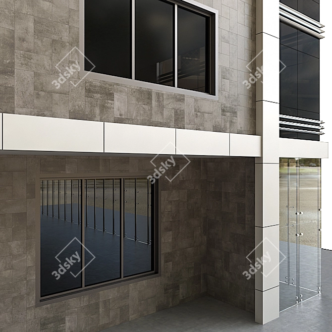 Low Poly House Building Kit 3D model image 6