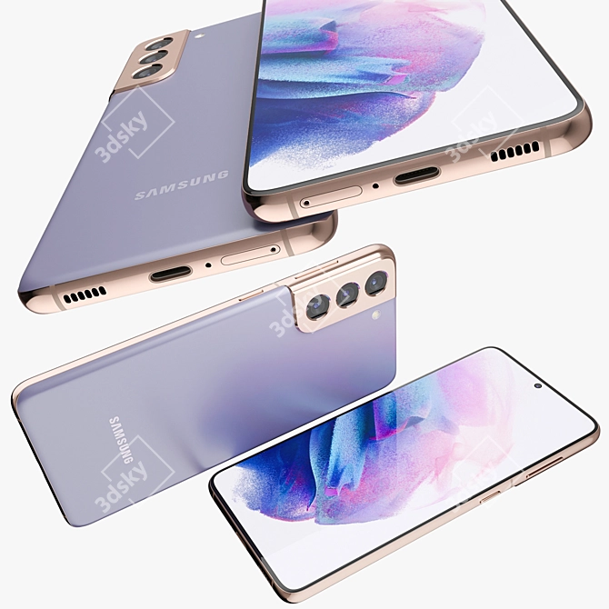 Stunning Renders with Samsung Galaxy S21 3D model image 5