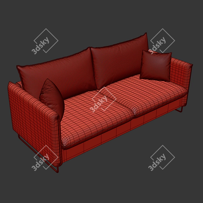 Julia Modern Euro Sofa 3D model image 5