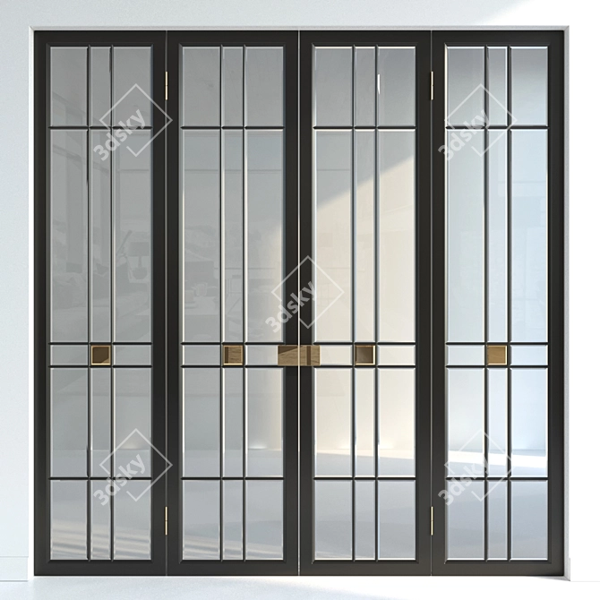 Versatile Door Collection: 3 Premium Materials 3D model image 1