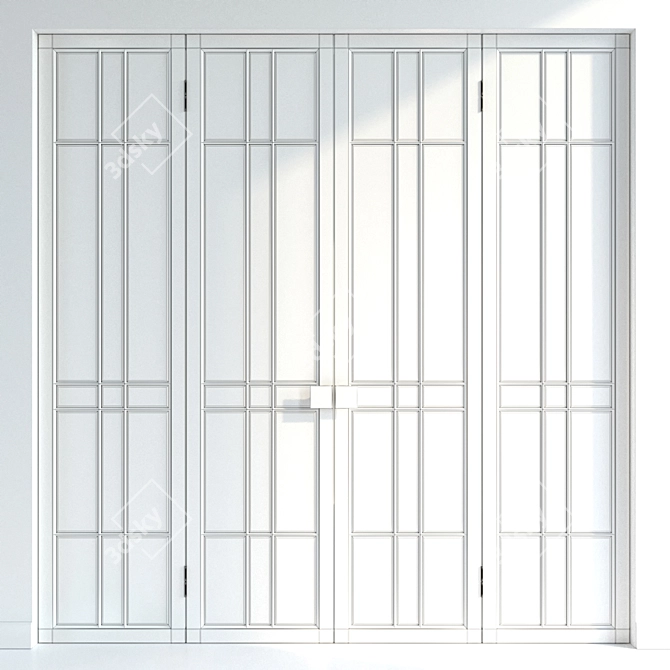 Versatile Door Collection: 3 Premium Materials 3D model image 5