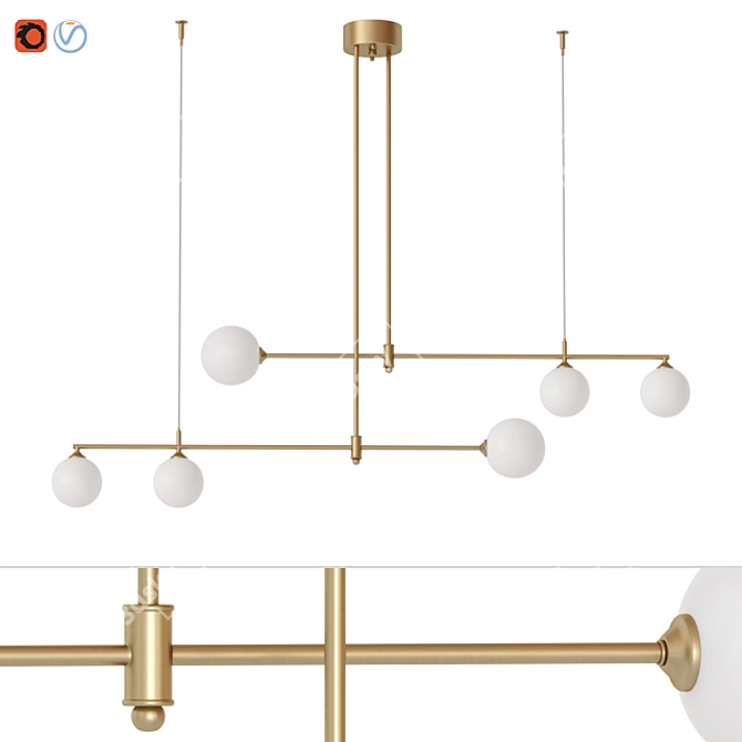 Nordic Pendant Light: Affordable and Stylish 3D model image 1