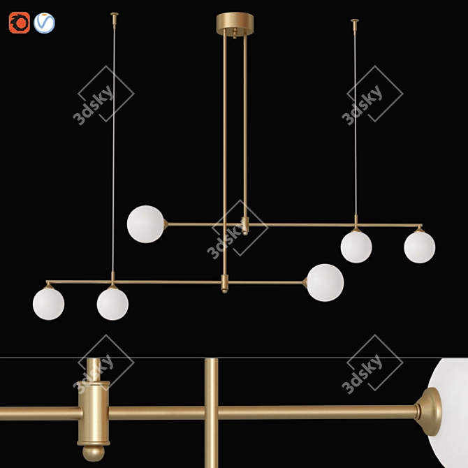 Nordic Pendant Light: Affordable and Stylish 3D model image 3
