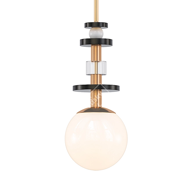 Minimalist Maru Pendant 3D model image 1