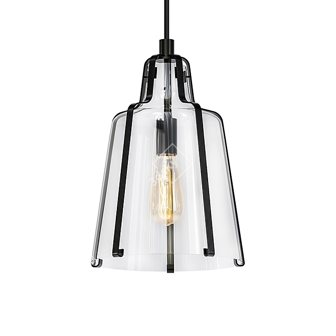 Roseto Cascade 13" Pendant 3D model image 1