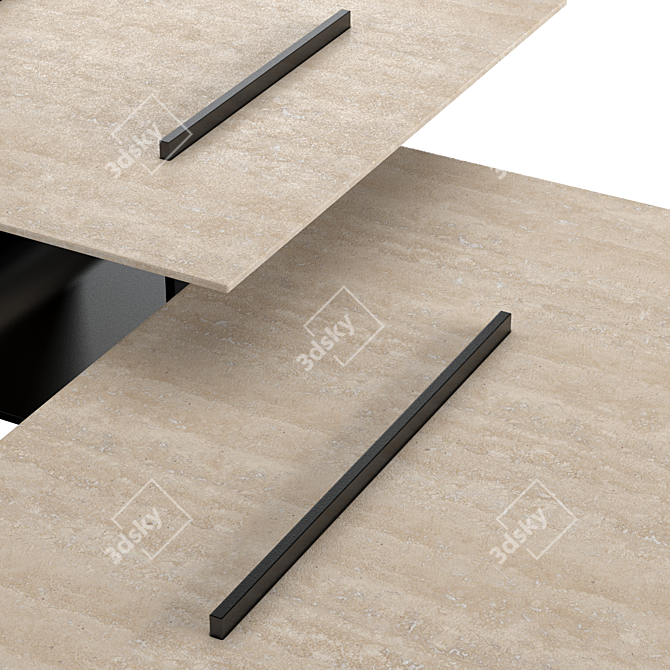 Elegant Fasano Side & Coffee Tables 3D model image 4