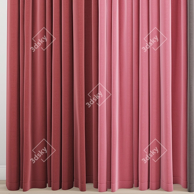 Poly Curtain 3D Model 3D model image 2