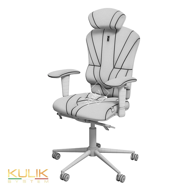 Title: Kulik System VICTORY Ergonomic Chair 3D model image 4