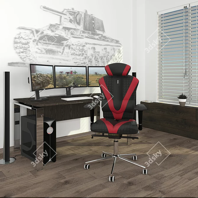 Title: Kulik System VICTORY Ergonomic Chair 3D model image 9