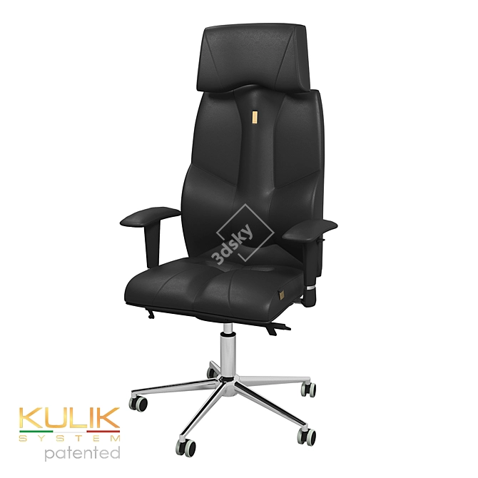 Elegant and ergonomic OM Kulik System BUSINESS chair 3D model image 5