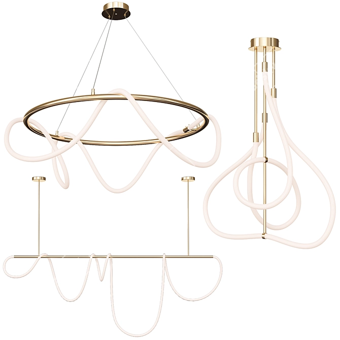 Title: Glorify Contemporary Chandelier 3D model image 1