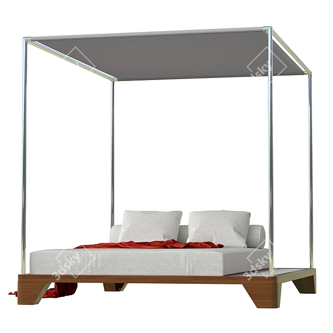 Shaded Serenity Cabana 3D model image 2