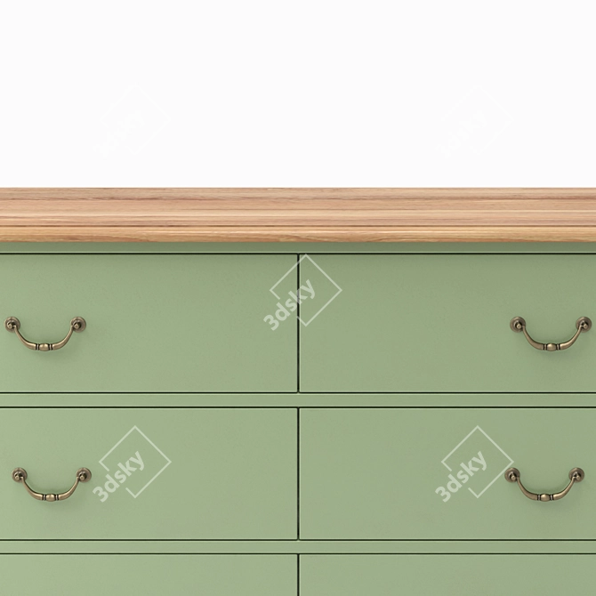 Olivia Chest of Drawers with Six Spacious Compartments 3D model image 2