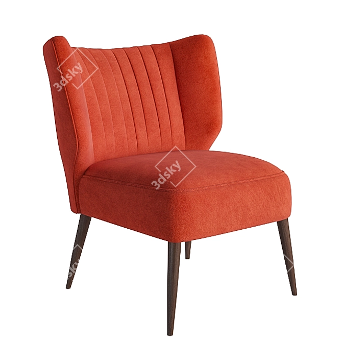 Retro Chic Duke Cocktail Chair 3D model image 1