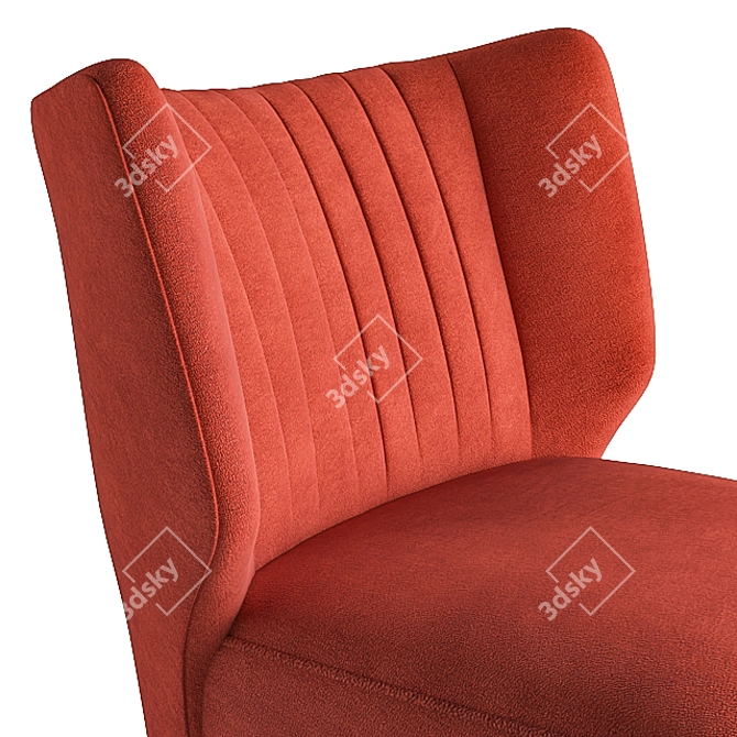 Retro Chic Duke Cocktail Chair 3D model image 4