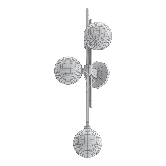 Trilogy  Wall Sconce: Timeless Elegance 3D model image 2