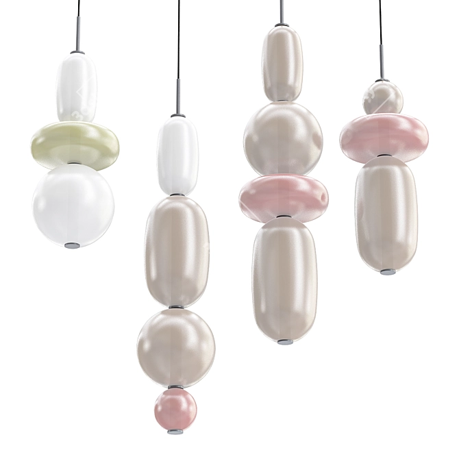 Pebbles Pendant Light - Bomma 3D model image 1