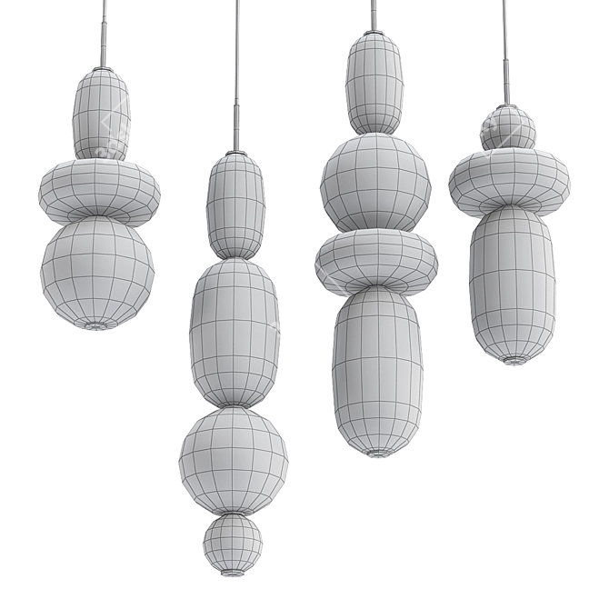 Pebbles Pendant Light - Bomma 3D model image 2