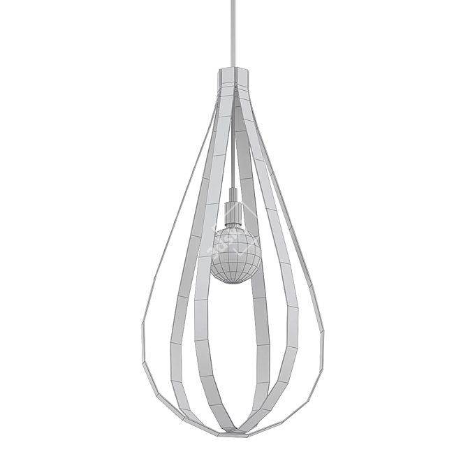Elegant Swing Pendant 3D model image 2