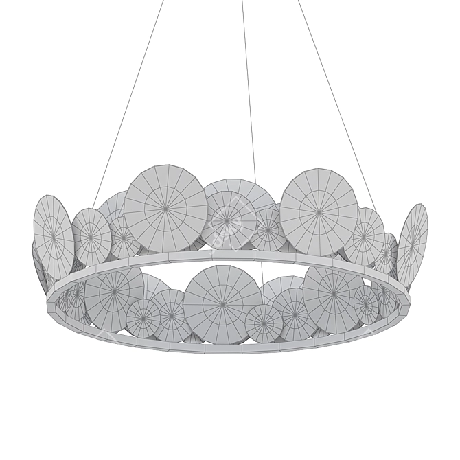 Elegant CoCo Chandelier 3D model image 2