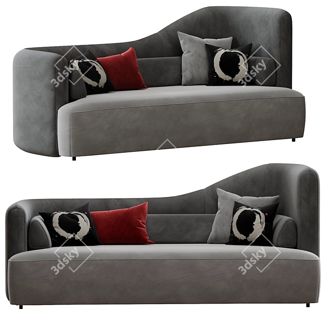 Modular BoConcept Ottawa Sofa 3D model image 1