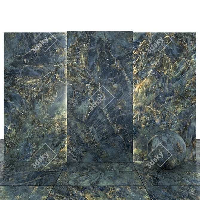 Labradorite Marble Slabs & Tiles 3D model image 1