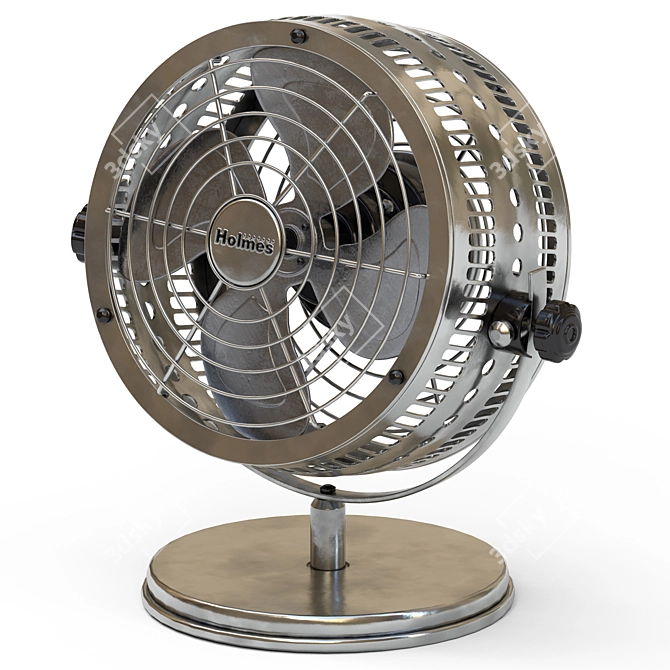 Vintage Copper Desk Fan - HOLMES Heritage 3D model image 5