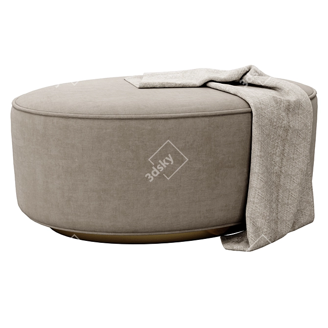 Elegant Scarlett Ottoman by Tov 3D model image 3