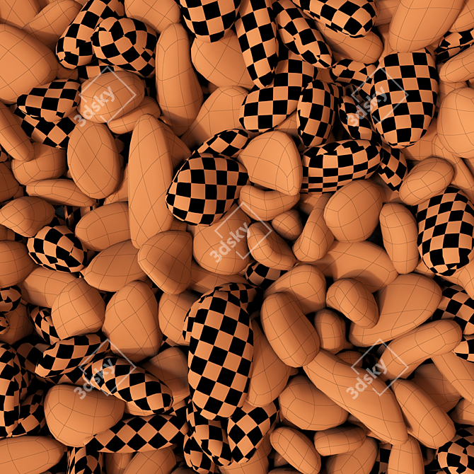 Smooth Pebble No. 14 - High-Quality 3D Model 3D model image 7