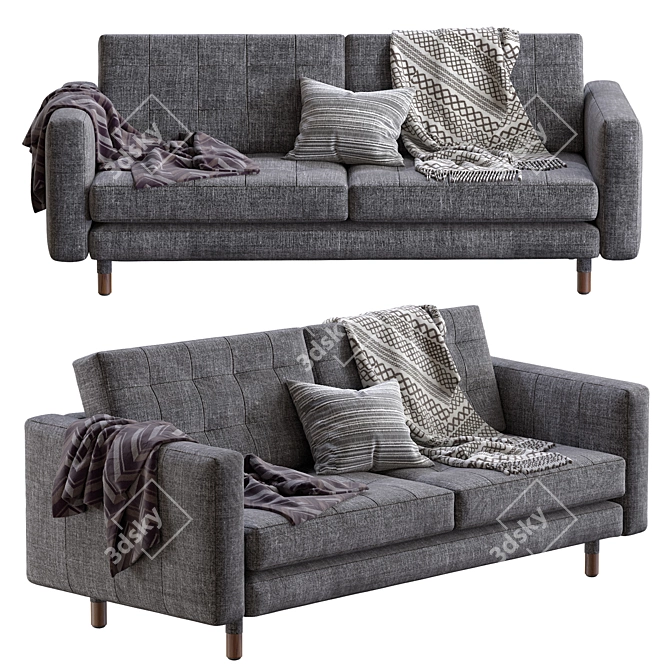 Luxury Landskrona Sofa: Modern Scandinavian Design 3D model image 2