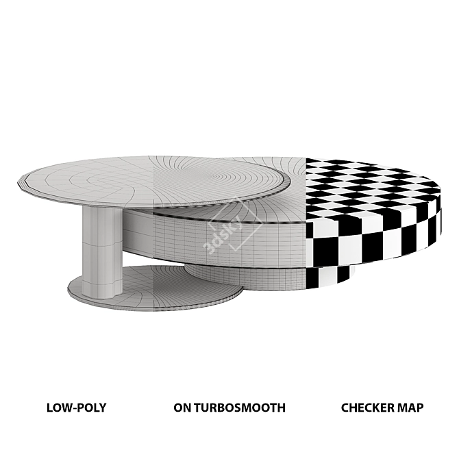 Cattelan Arena 2021 Coffee Table 3D model image 4