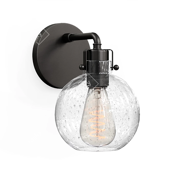 Elegant Clara Wall Sconce Illuminate 3D model image 4