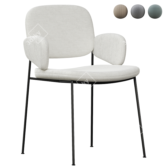 Sleek Macka Chair: Stylish and Versatile Seating 3D model image 1
