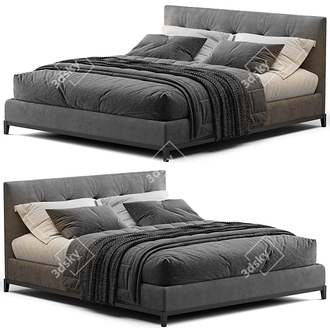 Andersen Bed: Sleek and Sophisticated Design 3D model image 2