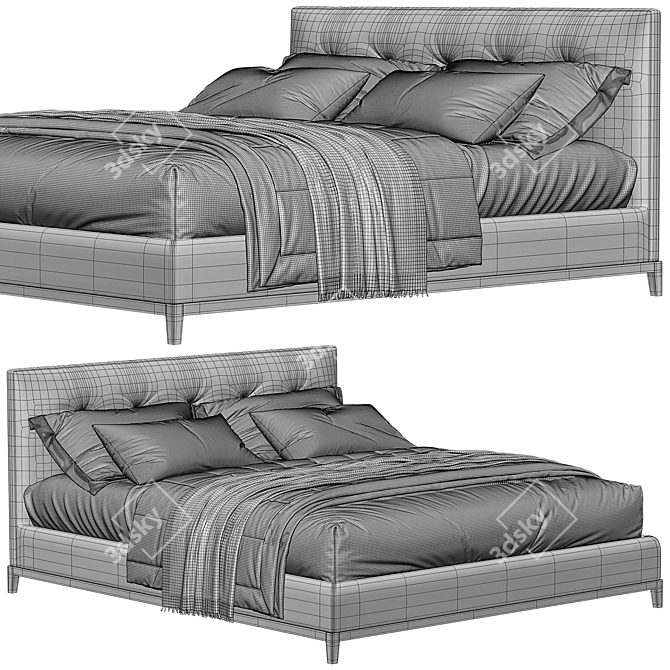 Andersen Bed: Sleek and Sophisticated Design 3D model image 4