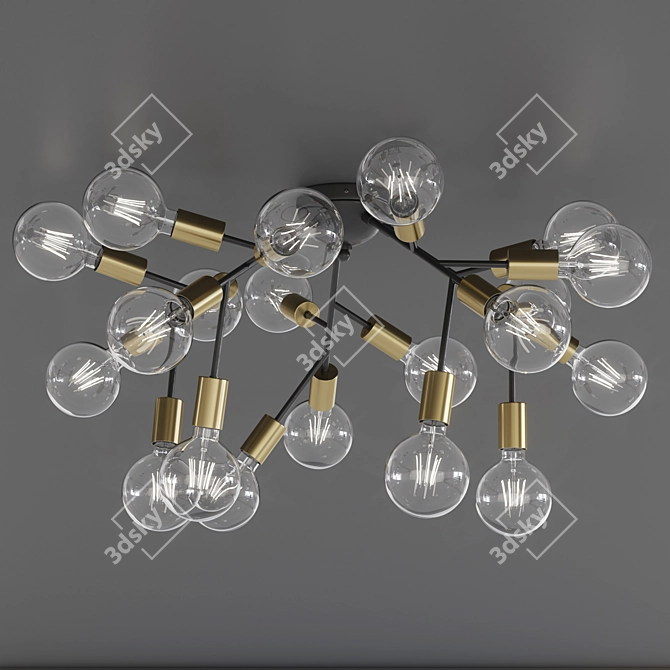 Spark PL20: Stylish Ceiling Light 3D model image 2