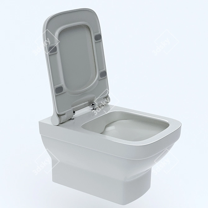 Berges LEVEL Toilet: Premium Quality & Detailed Design 3D model image 3