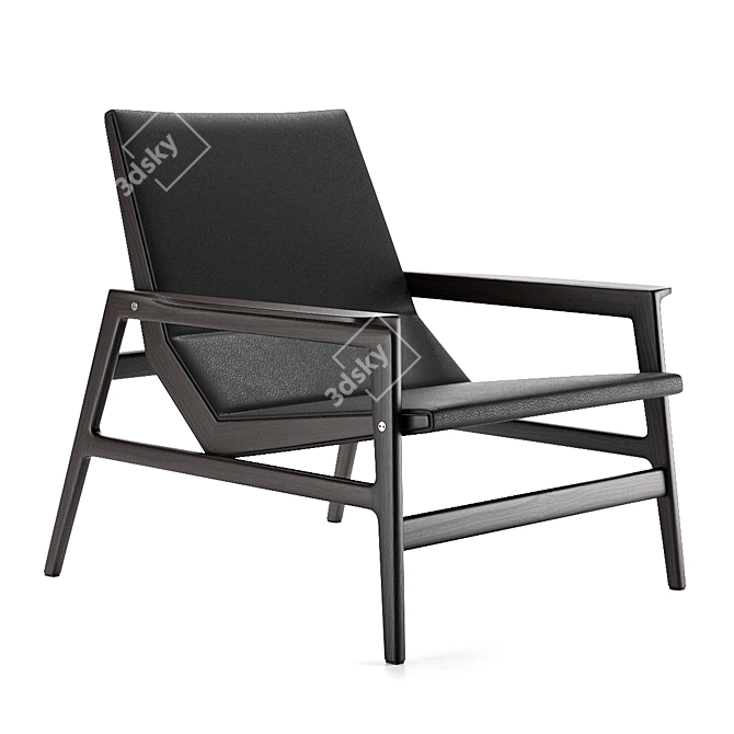 Poliform IPANEMA Armchair: Contemporary Comfort in Style 3D model image 1