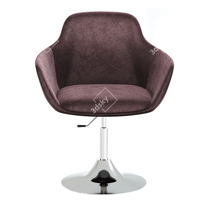 Sleek Macchiato Armchair 3D model image 2