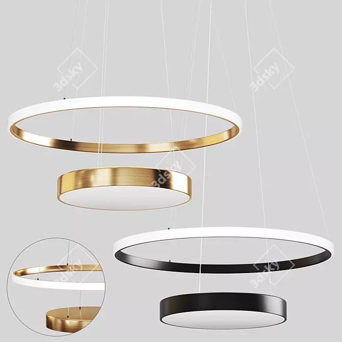 Large Hanging Lamp | D 50cm | Budget-Friendly Aliexpress 3D model image 1