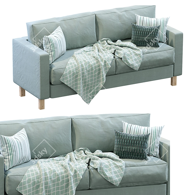 Stylish Karlstad Sofa by IKEA 3D model image 3