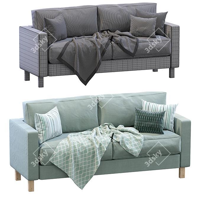 Stylish Karlstad Sofa by IKEA 3D model image 4