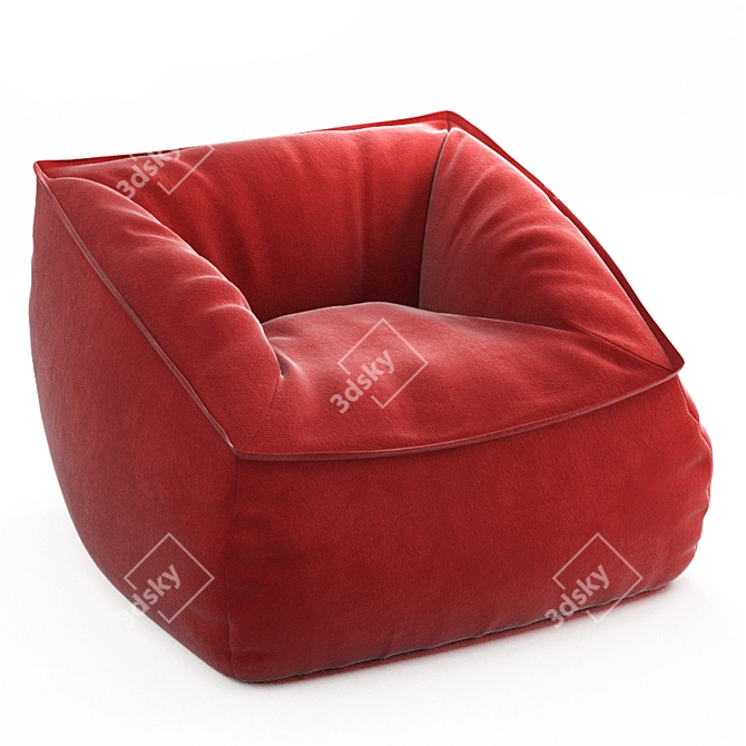 Cozy Vegan Caramel Lounger 3D model image 11